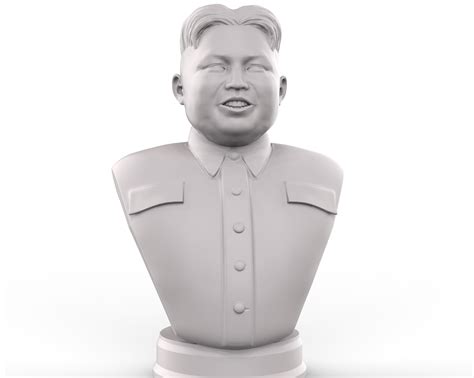 3d Printable Model Kim Jong Un Portrait Cgtrader