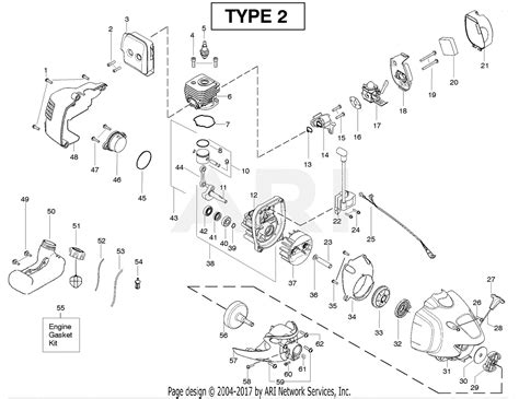 poulan pptp pole pruner type  parts diagram  engine type
