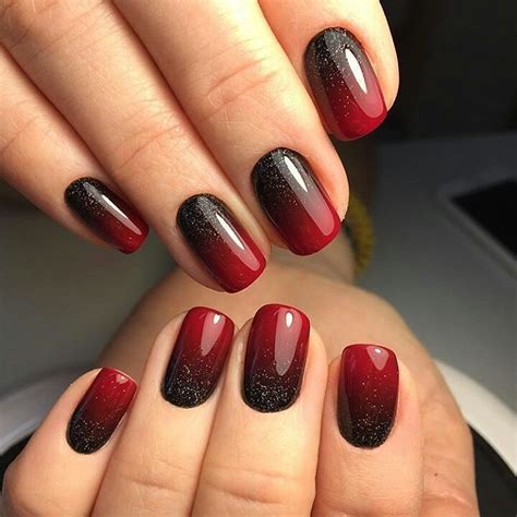 Pin By Kelli Zaika Them On Nails In 2020 Red Ombre Nails Sns Nails