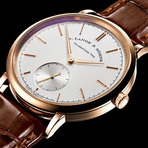lange sohne saxonia automatic  rose gold ref  world  review