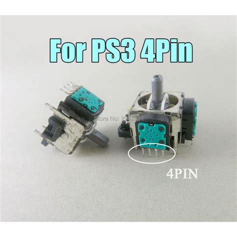 Generic 2pcs Original Used 4pin Green 3d Joystick For Ps3 Replacement