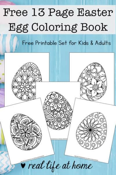 easter egg coloring pages  printable easter egg coloring book