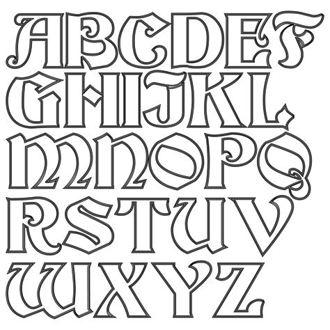 printable cut  letters