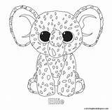 Coloring Beanie Boo Pages Boos Ellie Ty Colorear Printable Para Print Peluches Sheets Info Elephant Book Colouring Party Dragon Color sketch template