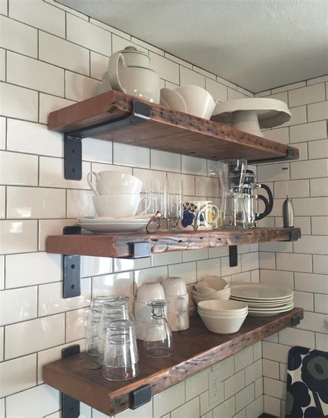 reclaimed wood shelf   handcrafted etsy wood shelves