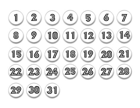 numbers  calendars   toddlers  calendar template