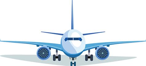 Aircraft Clipart Passenger Airplane Front View