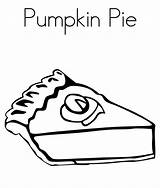 Coloring Pie Pumpkin sketch template