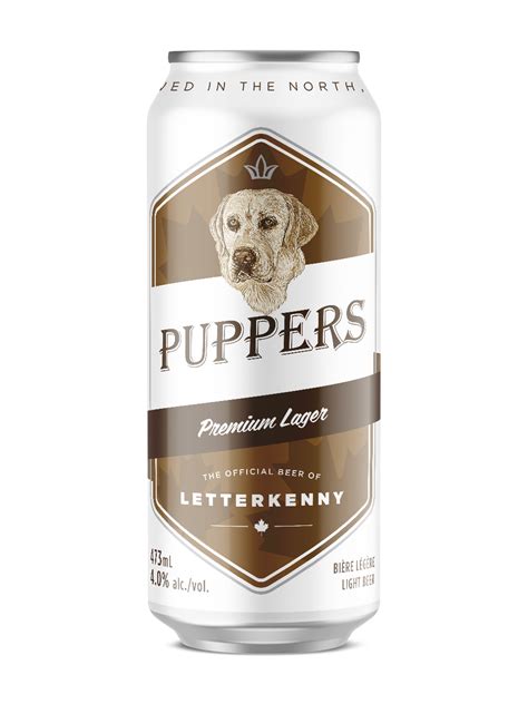 puppers premium lager  pack lager letterkenny beer