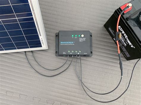 connect solar panel  charge controller  steps   footprint hero