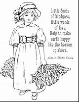 Coloring Kindness Pages Printable Sheets Girls Getdrawings Info Inspirational Books Getcolorings Vintage Color sketch template