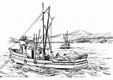 Pesquero Fischerboot Peschereccio Malvorlage Encuentos Cuentos Barcos Ziba Plumilla Buque Bateau Cortos Chalutier Schulbilder Schoolplaten Backofen Kuchen Große Ausmalbild sketch template