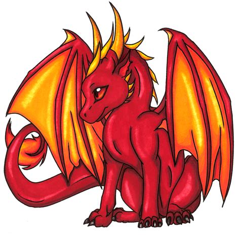 red dragon  art color  thangel  deviantart
