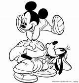 Coloring Pages Disney Mickey Goofy Printable Color Kids Donald Mouse Sheets Character Minnie Pluto Daisy Book Para Colorear Print Dibujos sketch template