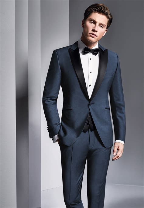 wilvorst blue tuxedo  piece tom murphys formal  menswear