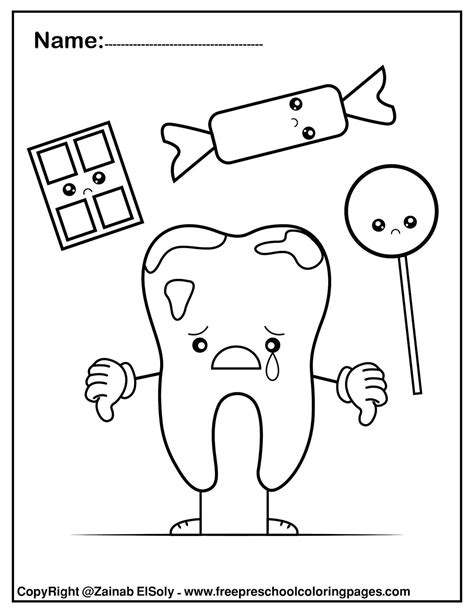 set   dental care coloring pages  kids  dental care