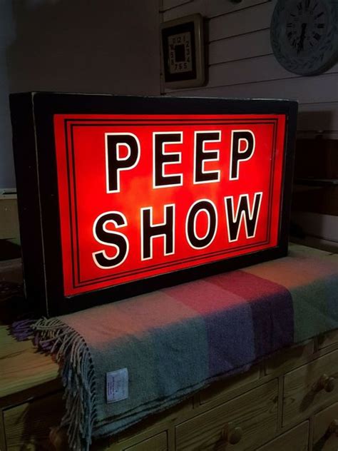 Illuminated Peep Show Light Up Sign Soho London 1 Catawiki