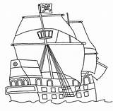 Pirate Ship Coloring Pages Flag Clipartqueen sketch template