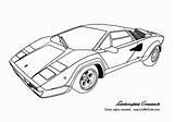 Lamborghini Coloring Pages Car Drawing Cars Outline Race Kids Printable Supercar Print Color Countach Track Sheets Clipart Gif Drawings Clipartmag sketch template