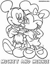 Mickey Minnie Coloring Pages Colorings sketch template