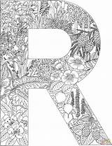 Coloring Pages Letter Printable Alphabet Kids Supercoloring Adult Detailed Plants Letters Adults Books Book Sheets Made Cool Choose Board Drawing sketch template