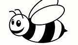 Bee Coloring Pages Bumble Cute Print sketch template