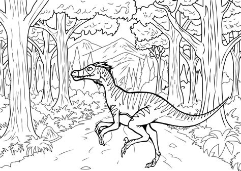 top  velociraptor coloring pages  kids  unleash creativity