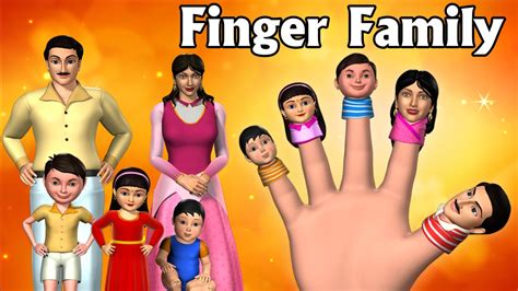 daddy finger finger family song  animation finger family nursery