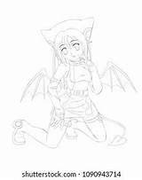 Succubus sketch template