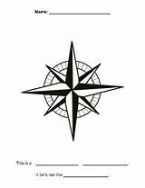 Compass Rose Worksheet Directions Labeling sketch template