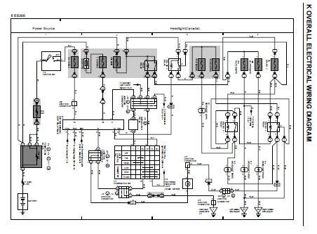 lexus es electrical wiring diagram