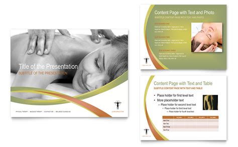 massage and chiropractic powerpoint presentation powerpoint template