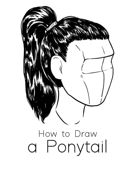 draw hair   ponytail easy tutorial  beginners jeyram