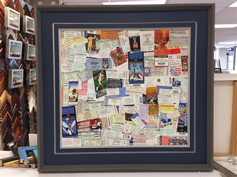 custom framed concert ticket stubs ticket design frame concert