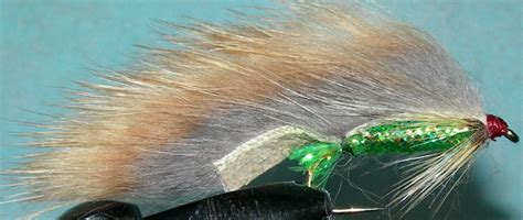 natural zonker trout fly pattern