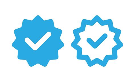 blue verified icon check mark badge  vector art  vecteezy
