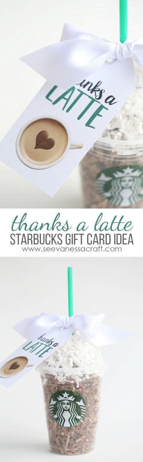 latte starbucks teacher gift idea   latte starbucks