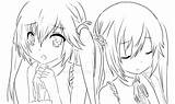 Sisters Lineart Group Deviantart sketch template