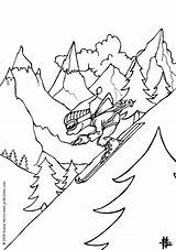 Coloring Skiing Pages Ski Results sketch template