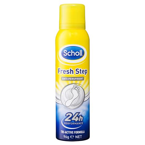 scholl fresh step anti perspirant foot spray