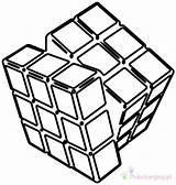 Cube Rubiks Kostka Rubika Rubik Kolorowanki Dzieci Cubes Clipartmag Clipground sketch template