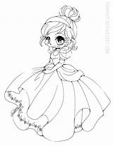 Coloring Pages Chibi Anime Yampuff Disney Coloriage Princess Princesse Cendrillon Girls Sheets Cinderella Lineart Printable Cute Deviantart Colouring People Manga sketch template