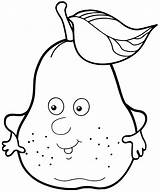 Pear Coloring Pages Print sketch template