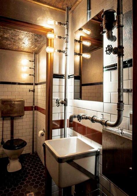 gorgeous industrial bathroom ideas   budget steampunk bathroom bathroom design