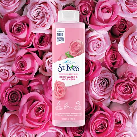 st ives rose water aloe vera refreshing body wash ml