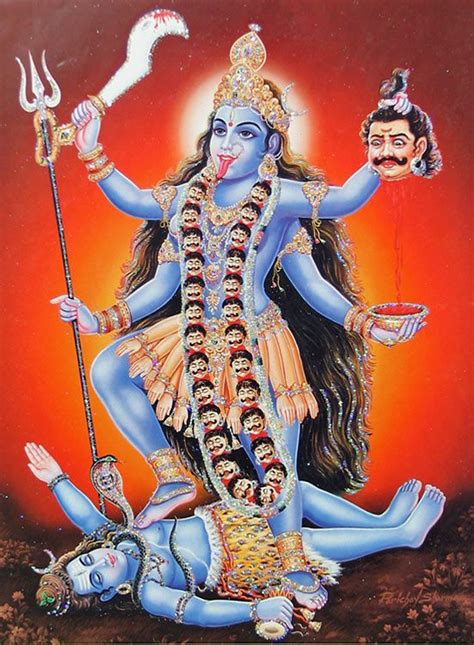 Mother Kali Poster With Glitter