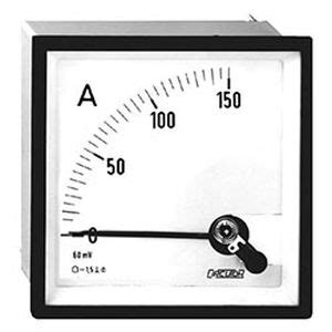 amperimetro dc bc  series circutor analogico  montaje en panel