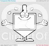 Wanting Dreidel Mascot Hug Loving Outlined Coloring Clipart Vector Cartoon Thoman Cory sketch template