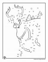 Connect Reindeer Worksheets Worksheet Woojr sketch template