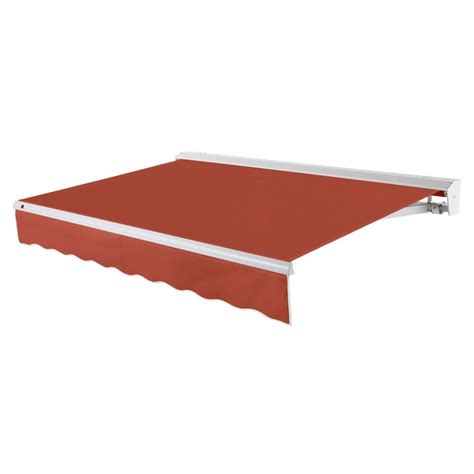 rolltec protective aluminum hood   ft wide retractable awning  home depot canada